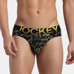 Jockey Men Printed Low-Rise Basic Briefs-image-22
