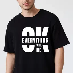 Fashnobic Men Dry Fit Typography Printed Round Neck Cotton Oversized T-shirt-picture-11