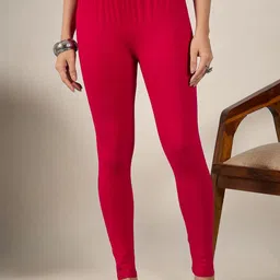 DIMPY GARMENTS Women Pack Of 2 Mid-Rise Pure Cotton Ankle-Length Leggings-picture-17