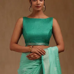 Soch Warli Zari Woven Tussar Saree With Unstithced Blouse Piece image 5