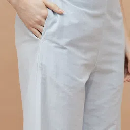 Melange by Lifestyle Women Ethnic Motifs Embroidered Regular Kurta with Pyjamas & With Dupatta image 3