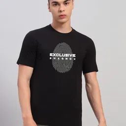 SWAGNOX Men Typography Printed Applique T-shirt-picture-28