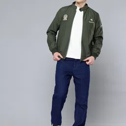 Fort Collins Graphic Printed Applique Detail Stand Collar Tailored Jacket image 5