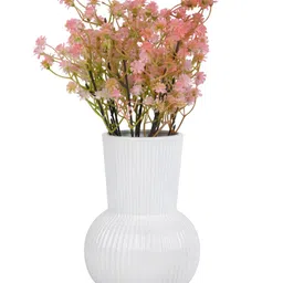 Myntra Elegant Homes Peach 2 Pieces Gypsophilia Babys Breath Artificial Flowers image 3