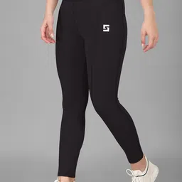 POOJARAN SAREE Women High Rise Yoga Tights-image-23