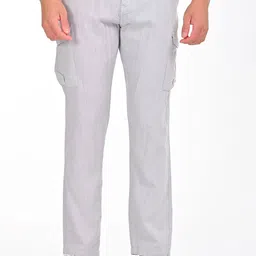 POE Men Smart Slim Fit Cargos Trousers image 1