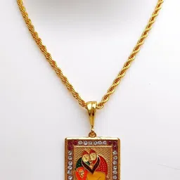 Jemeefly Gold-Plated Square Pendants with Chains-picture-10