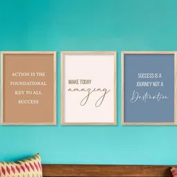 walllane Motivational Wall Art With Frame Home Decor Wall Painting For Living Room Office Bedroom-picture-18