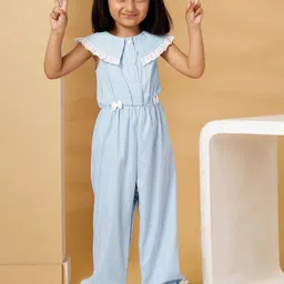 Budding Bees Girls Striped Basic Jumpsuit image 3