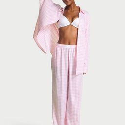 Victoria's Secret Checked Shirt Collar Night suit-picture-45