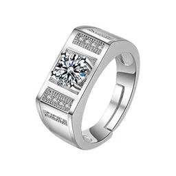 Heer Collection Silver-Plated Stone-Studded Adjustable Finger Ring image 3