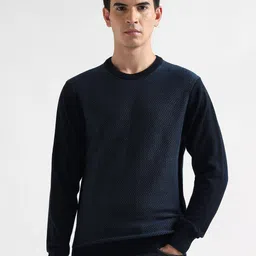 Arrow Self Design Round Neck Pullover-picture-16