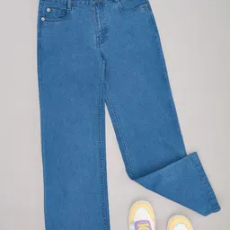 Pantaloons Junior Girls Flared Mid-Rise Jeans-image-40