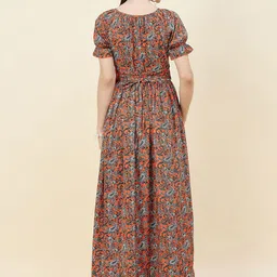 aayu Women Puff Sleeve Maxi Dress image 3