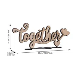 eCraftIndia Brown Wooden Showpiece With Stand image 5