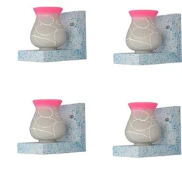 SOMIL Pink Glass Cylinder Printed Wall Lamps-picture-38