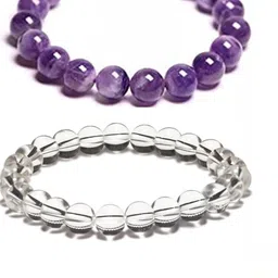 Bilqis Set Of 2 Artificial Beaded Elasticated Bracelet-image-25