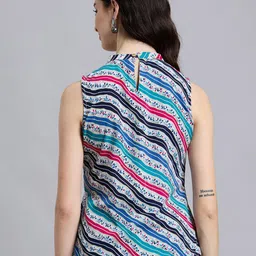 THE FAB FACTORY Women Pack of 2 Geometric Printed Sleeveless Top image 4