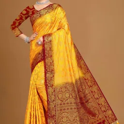 cosbila fashion Woven Banarasi Cotton Silk Saree-picture-10