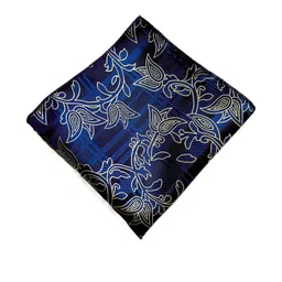 VOICI Men Blue With Gold Printed Pocket Squares image 5