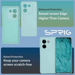 SPRIG Solid Printed IQOO Z9s Pro 5G Back Case Mobile Accessories image 3