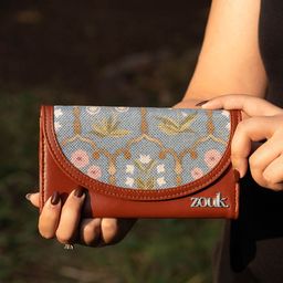 ZOUK Women Floral Printed Jaipur Fresco Kyra Flap Wallet-picture-9