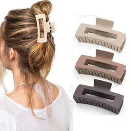 Softwrap Set Of 3 Matte Finish & Strong Hold Claw Clips-picture-15