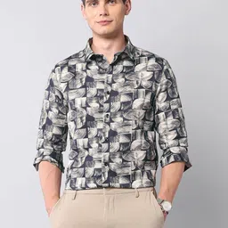U.S. Polo Assn. Denim Co. Abstract Printed Spread Collar Classic Pure Cotton Casual Shirt-picture-22
