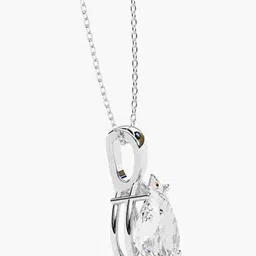 VALANOVA BIS Hallmark 18K White Gold Diamond Studded Pendant-0.77 gm image 4