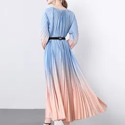 JC Collection Women Tie and Dye Dyed Fit & Flare Midi Dress image 5