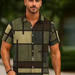 r.code by the roadster life co. R.Code by The Roadster Lifestyle Co. Men Geometric Printed Casual Shirt-picture-44