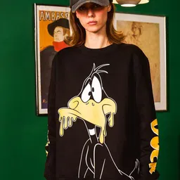 Bonkers Corner Melty Daffy Sweatshirt For Women-image-84