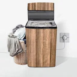 stylista The Furnishing Tree Brown PVC Printed Washing Machine Cover-picture-38