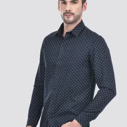 Numero Uno Men Spread Collar Micro Ditsy Printed Cotton Casual Shirt image 4