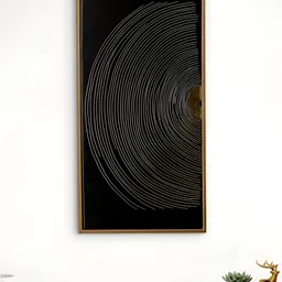 Home Centre Unisex Gold-Toned & Black Foil Wall Paintings-picture-39