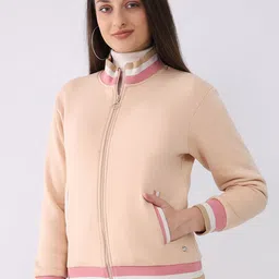 Monte Carlo Women Mock Collar Front-Open Sweatshirt image 4