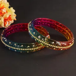 LAVAZZA Set Of 2 Crystal-Studded Bangles image 3
