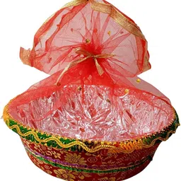 lavish secrets 10 INCHES Set of 10 MULTICOLOUR BASKET FOR WEDDING / FRUIT / VEGETABLES PACKING Plastic Fruit & Vegetable Basket-picture-10