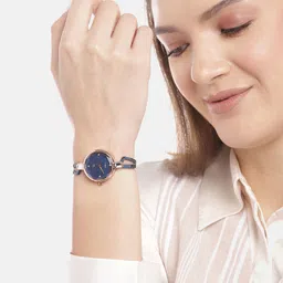 Timex Women Blue Dial & Blue Bracelet Style Straps Analogue Watch TWEL15102 image 5