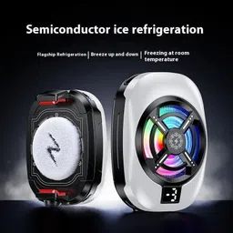 ElectroEra Enterprise NEW_TL16 Magnetic Mobile Cooler|Metal Adhesive Plate|Universal Clip| 1 Fan Cooling Pad with Adjustable Height image 2