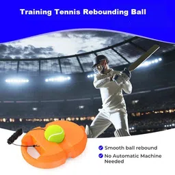 Trainer Rebound Ball, Solo Tennis Training Equipment (No Racket Included) Cricket Kit-image-0