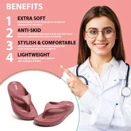 doctor health super soft Newly Launch | Classic Ultra Soft | Cushion | Comfortable|Premium|Stylish|Trendy Women Flip Flops image 4