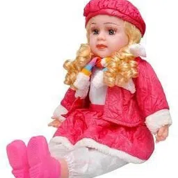 anushka toys Baby Poem Doll Looking Musical Rhyming Babydoll,Big Stroller Dolls for kids-picture-24