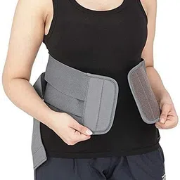 lector L.S belt Unisex Premium For Lower Back Support (Grey) Men & Women Waist Support Back / Lumbar Support image 4