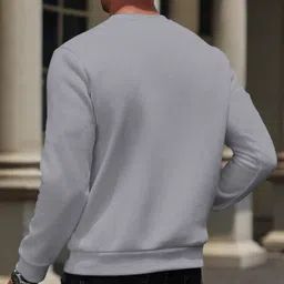 kajaru Men Printed Round Neck Polyester Grey T-Shirt image 2