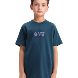 RARE ONES Boys Graphic Printed Round Neck Cotton T-shirt-image-75
