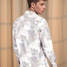 Metronaut Printed Spread Collar Long Sleeves Casual Shirt image 2