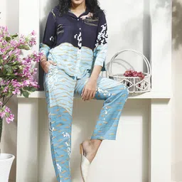 Boho By Athena Printed Linen Shirt With Trousers image 4