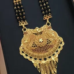 niva fashion Gold-Plated Beaded Brass Mangalsutra-picture-34