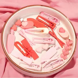 SALTY Set of 20 Beauty in Pink Hair Pins for Women & Girls Hair Accessories-picture-42